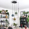 Koyoto hanging light, globe light, pendant light, Cluster pendant lamp black, 3-light sources