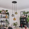 Koyoto hanging light, globe light, pendant light, Cluster pendant lamp black, 3-light sources