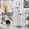 Koyoto floor lamp 30 cm Dark wood, black, 4-light sources