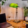 Ragaz Banker lamp, desk lamp, table lamp antique brass, 1-light source