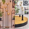 Koyoto floor lamp 30 cm Dark wood, black, 4-light sources