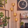 Koyoto floor lamp 30 cm Dark wood, black, 4-light sources