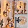 Chehalis globe light, wall light Amber, 3-light sources