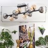 Gastor ceiling light, globe light Amber, clear, Smoke-coloured, 10-light sources