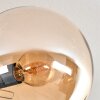 Gastor ceiling light, globe light Amber, 10-light sources
