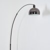 Baloca floor lamp, Arch lamps chrome, black, 1-light source