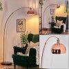 Baloca floor lamp, Arch lamps copper, black, 1-light source