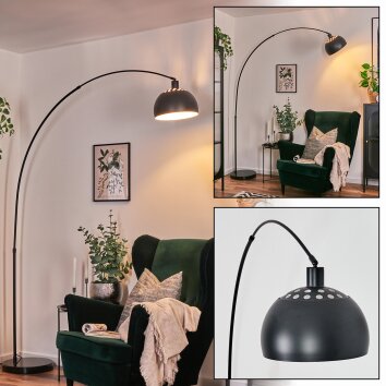 Baloca floor lamp, Arch lamps black, 1-light source