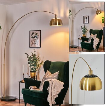 Baloca floor lamp, Arch lamps gold, black, 1-light source