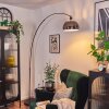 Baloca floor lamp, Arch lamps chrome, black, 1-light source
