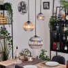 Koyoto hanging light, globe light, pendant light Amber, clear, Smoke-coloured, 3-light sources