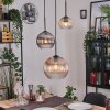 Koyoto hanging light, globe light, pendant light Amber, clear, Smoke-coloured, 3-light sources