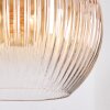 Koyoto hanging light, globe light, pendant light Amber, clear, Smoke-coloured, 3-light sources