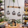 Ripoll hanging light, globe light, pendant light Ecru, black, 3-light sources