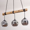 Ripoll hanging light, globe light, pendant light Ecru, black, 3-light sources