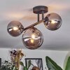 Chehalis ceiling light, globe light Smoke-coloured, 3-light sources