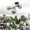 Chehalis ceiling light, globe light Smoke-coloured, 3-light sources
