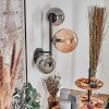 Chehalis globe light, wall light Amber, Smoke-coloured, 3-light sources