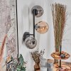 Chehalis globe light, wall light Amber, Smoke-coloured, 3-light sources