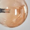 Chehalis globe light, wall light Amber, Smoke-coloured, 3-light sources