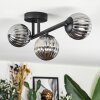 Chehalis ceiling light, globe light Smoke-coloured, 3-light sources