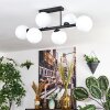 Gastor ceiling light, globe light white, 6-light sources