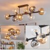 Chehalis ceiling light, globe light Amber, clear, Smoke-coloured, 8-light sources