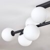 Gastor ceiling light, globe light white, 10-light sources