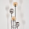 Koyoto floor lamp 30 cm Dark wood, black, 4-light sources