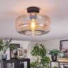 Boza ceiling light Amber, clear, 1-light source