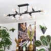 Gastor ceiling light, globe light clear, 8-light sources
