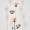 Gastor floor lamp 30 cm Dark wood, black, 4-light sources