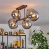 Gastor ceiling light, globe light Smoke-coloured, 6-light sources