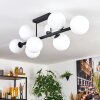 Chehalis ceiling light, globe light white, 8-light sources