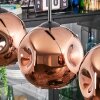 Ripoll hanging light, globe light, pendant light coppery, 3-light sources