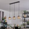 Koyoto hanging light, globe light, pendant light Amber, clear, 3-light sources