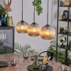 Koyoto hanging light, globe light, pendant light Amber, 3-light sources