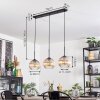 Koyoto hanging light, globe light, pendant light Amber, clear, 3-light sources