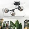 Chehalis ceiling light, globe light Smoke-coloured, 3-light sources