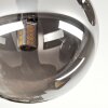 Chehalis ceiling light, globe light Smoke-coloured, 3-light sources