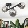 Chehalis ceiling light, globe light Smoke-coloured, 3-light sources
