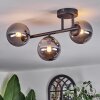 Chehalis ceiling light, globe light Smoke-coloured, 3-light sources
