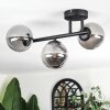 Chehalis ceiling light, globe light Smoke-coloured, 3-light sources