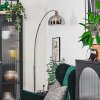 Baloca floor lamp, Arch lamps matt nickel, black, 1-light source