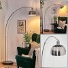 Baloca floor lamp, Arch lamps matt nickel, black, 1-light source