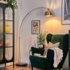 Baloca floor lamp, Arch lamps brass, black, 1-light source
