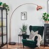 Baloca floor lamp, Arch lamps copper, black, 1-light source