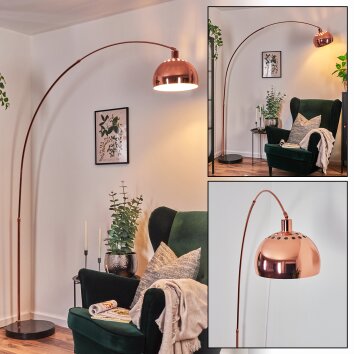 Baloca floor lamp, Arch lamps copper, black, 1-light source
