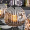 Ripoll hanging light, globe light, pendant light Smoke-coloured, 3-light sources