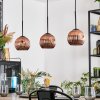 Ripoll hanging light, globe light, pendant light coppery, 3-light sources